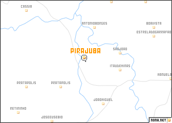 map of Pirajuba