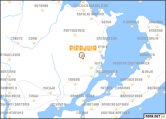 map of Pirajuia