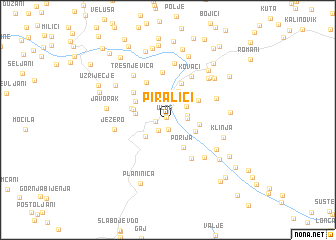 map of Piralići