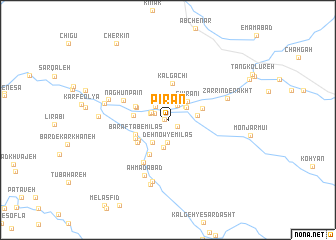 map of Pīrān