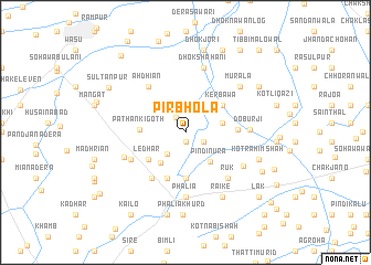 map of Pīr Bhola