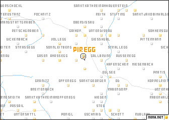 map of Piregg