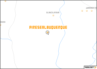 map of Pires e Albuquerque