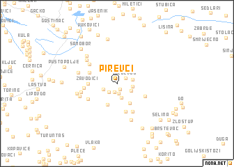 map of Pirevci