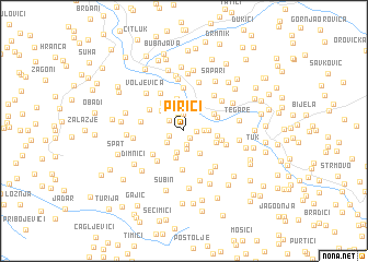 map of Pirići