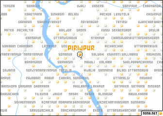 map of Pirijpur