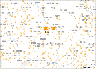 map of Pīr Khān