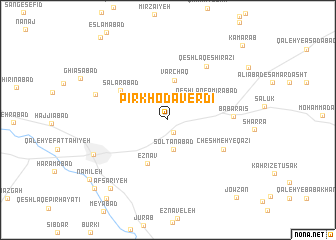 map of Pīr Khodāverdī