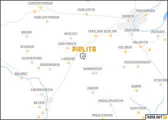 map of Pîrliţa