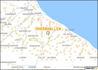 map of Pīr Maḩalleh