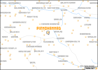 map of Pīr Moḩammad