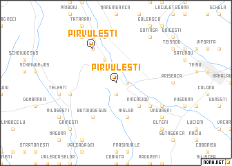 map of Pîrvuleşti