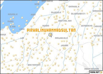 map of Pīr Wali Muhammad Sultān