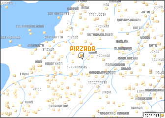map of Pīrzāda