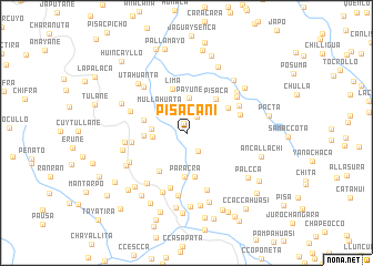 map of Pisacani