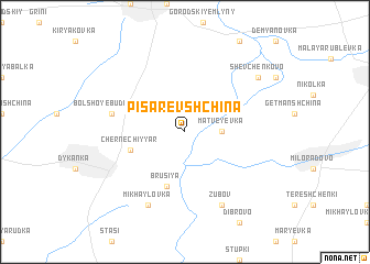 map of Pisarevshchina