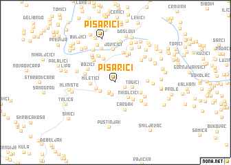 map of Pisarići