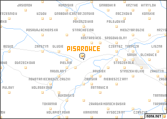 map of Pisarowce