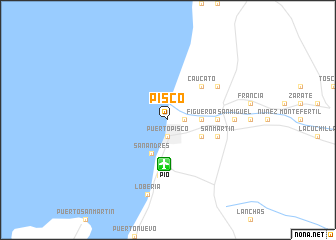 map of Pisco