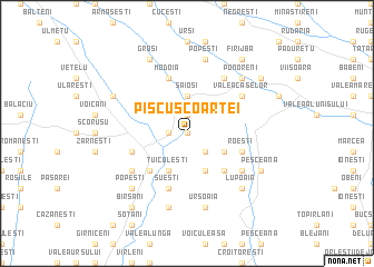 map of Piscu Scoarţei