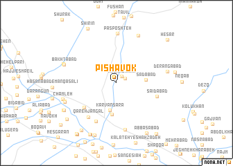 map of Pīshāvok