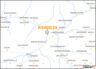 map of Pīsh Qal‘eh