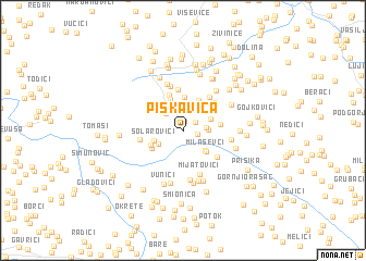 map of Piskavica