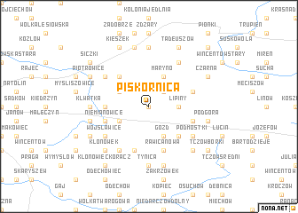 map of Piskornica
