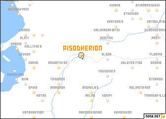 map of Pisodhérion