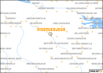 map of Pisón de Ojeda