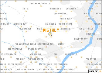 map of Pistály