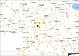 map of Pišteti