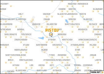 map of Pístov