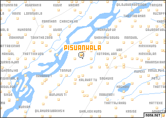 map of Pisūānwāla