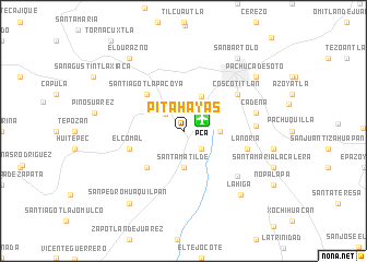 map of Pitahayas