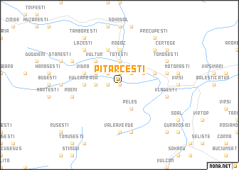 map of Pitărceşti