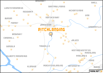 map of Pitch Landing