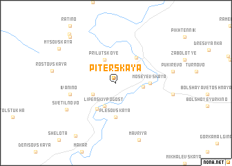 map of Piterskaya