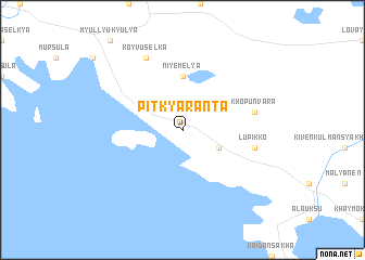 map of Pitkyaranta