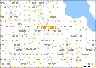 map of Piton Conel