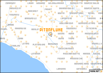 map of Piton Flume