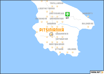 map of Pitsiniánika