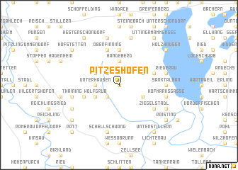 map of Pitzeshofen