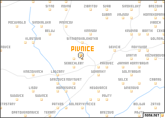 map of Pivnice