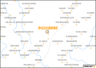 map of Pixixiapan