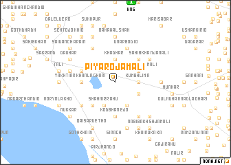 map of Piyāro Jamāli