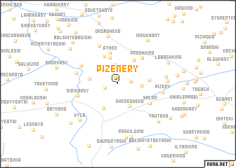 map of Pizenery