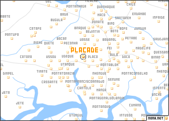 map of Plácade