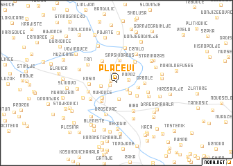 map of Placevi