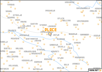 map of Plače